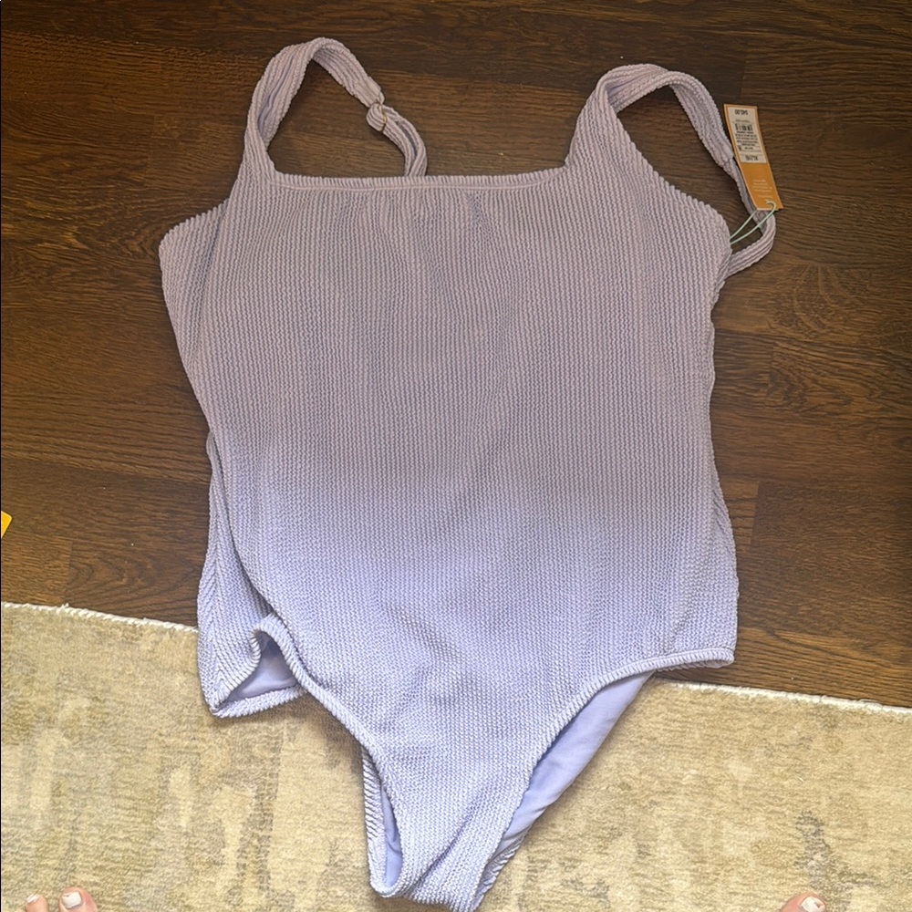 Purple scrunch One Piece Swimsuit